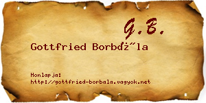Gottfried Borbála névjegykártya